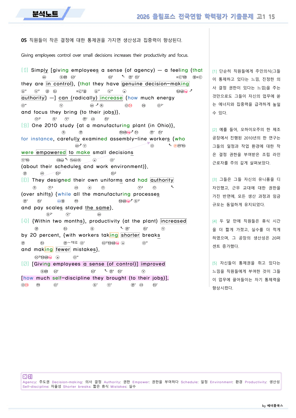 EBS 2026 올림포스 전국연합 기출문제 고1 분석노트 15 강_preview_undefined