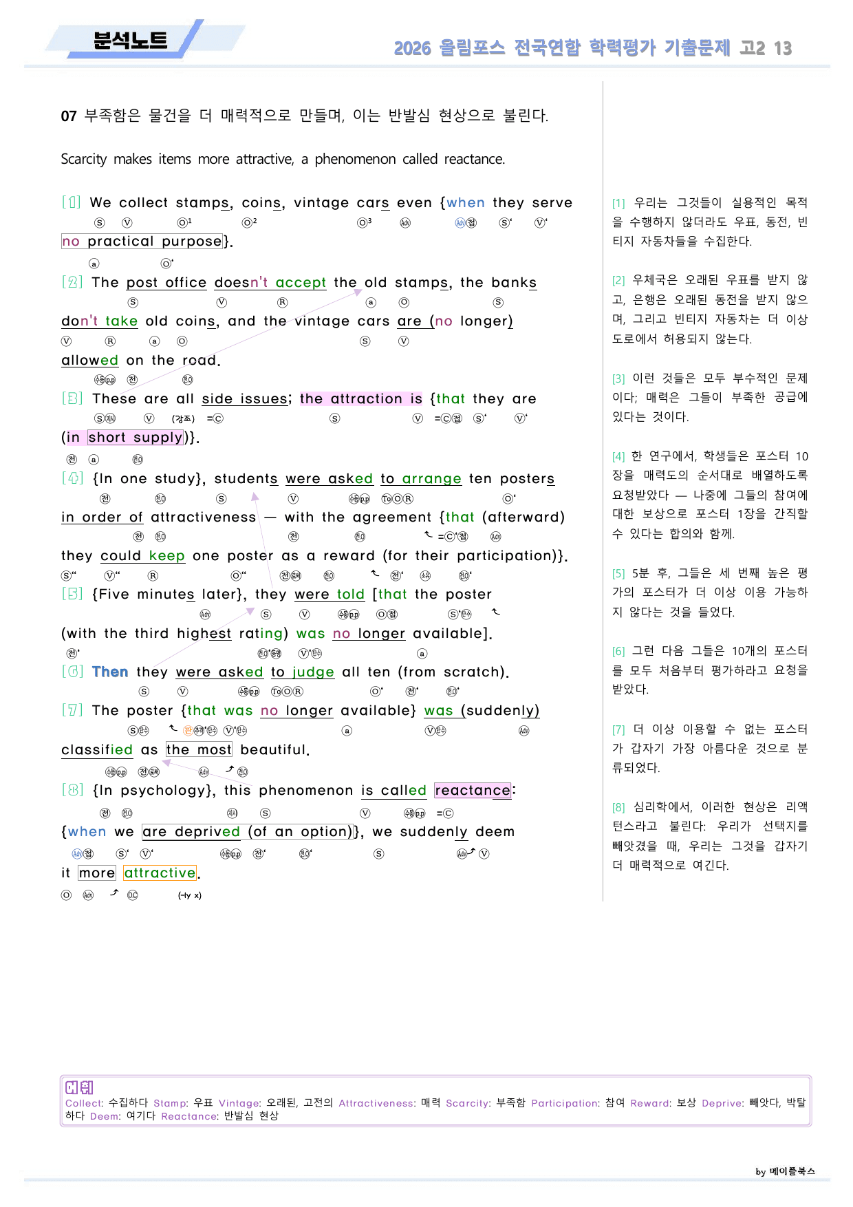 EBS 2026 올림포스 전국연합 기출문제 고2 분석노트 13 강_preview_undefined