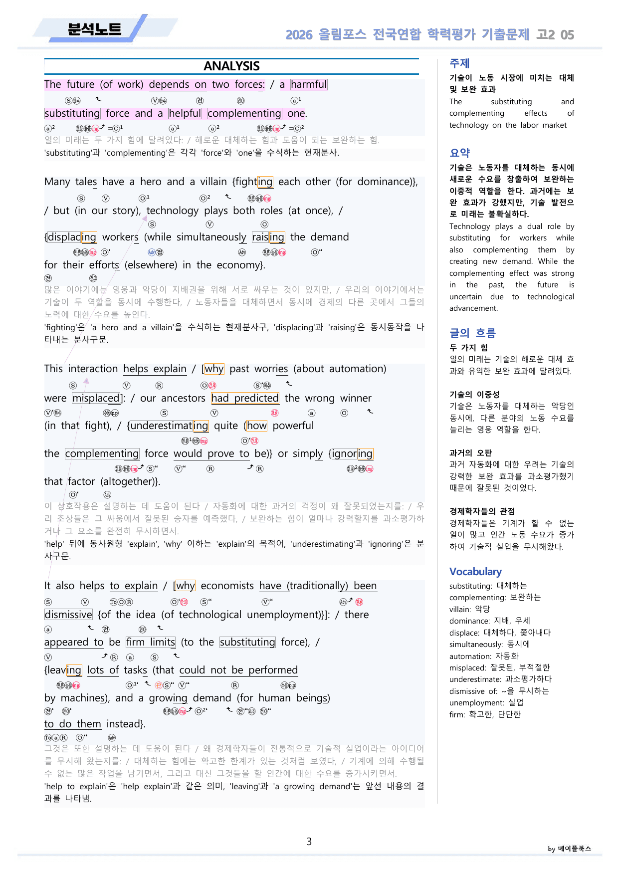 2026 올림포스 전국연합 기출문제 고2 분석 변형문제 워크북 05 강_preview_undefined