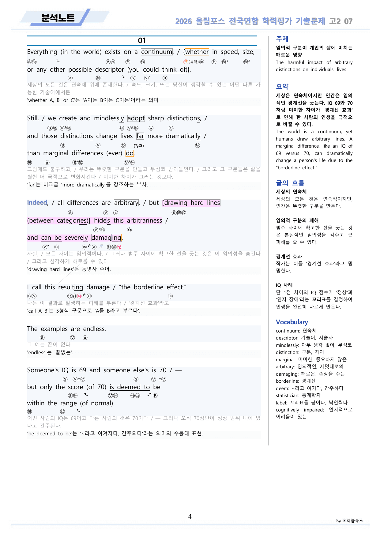 2026 올림포스 전국연합 기출문제 고2 분석 변형문제 워크북 07 강_preview_undefined