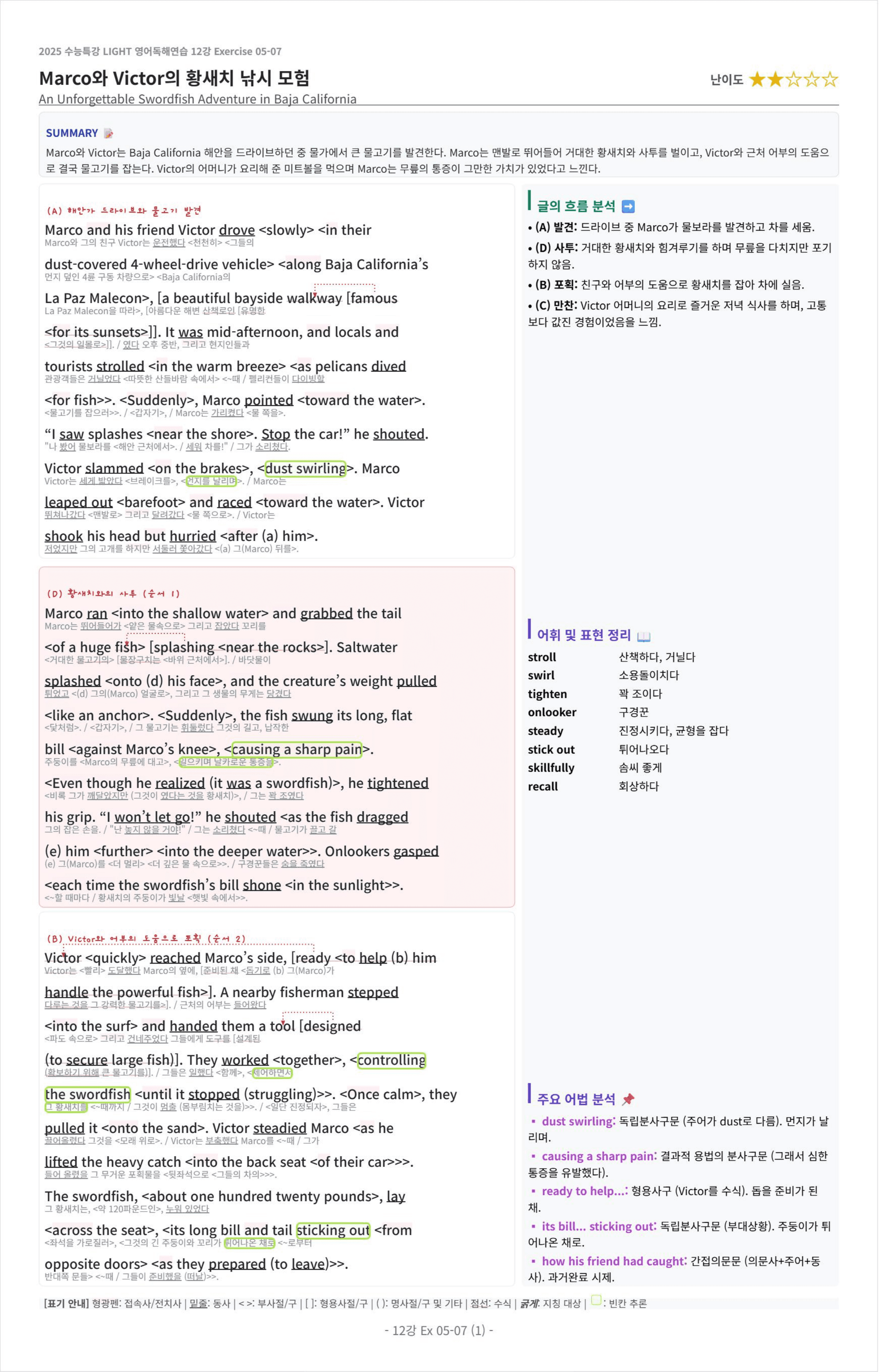 2025 수능특강 LIGHT 영어독해연습 12강 킹스분석(직독직해)_preview_undefined