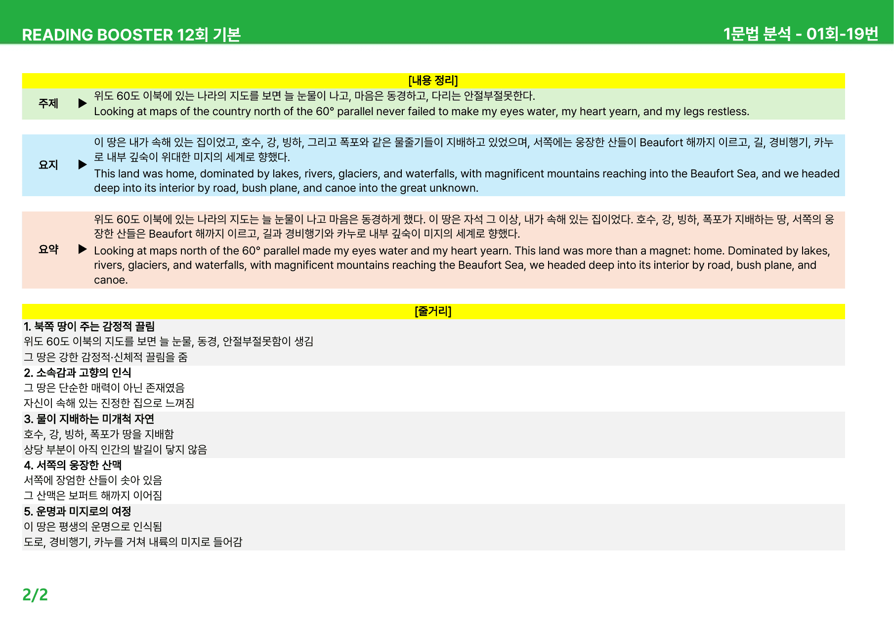 리딩 부스터 영어독해 12회 기본 - 상세분석 1회 (2020)_preview_undefined