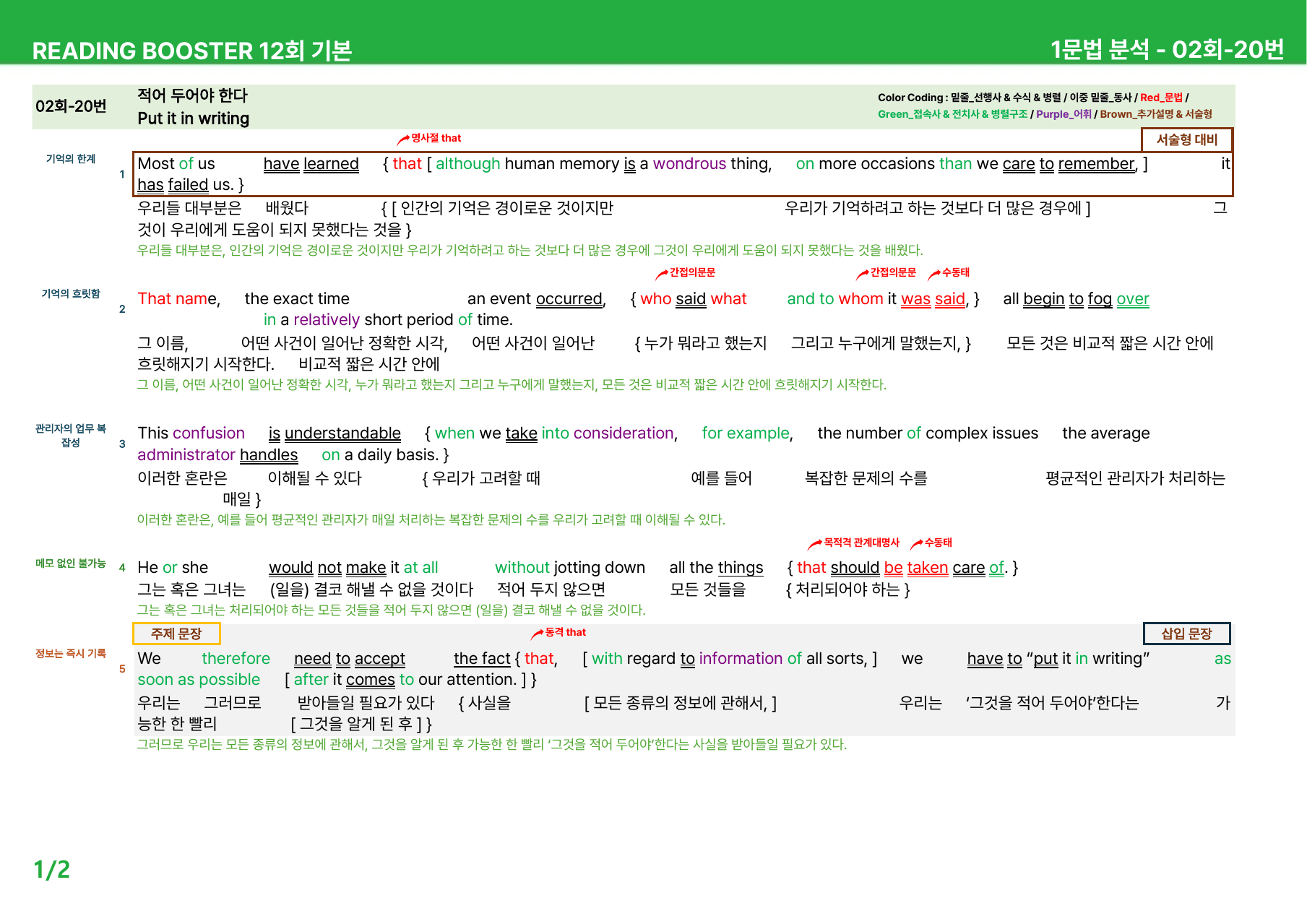 리딩 부스터 영어독해 12회 기본 - 상세분석 2회 (2020)_preview_undefined