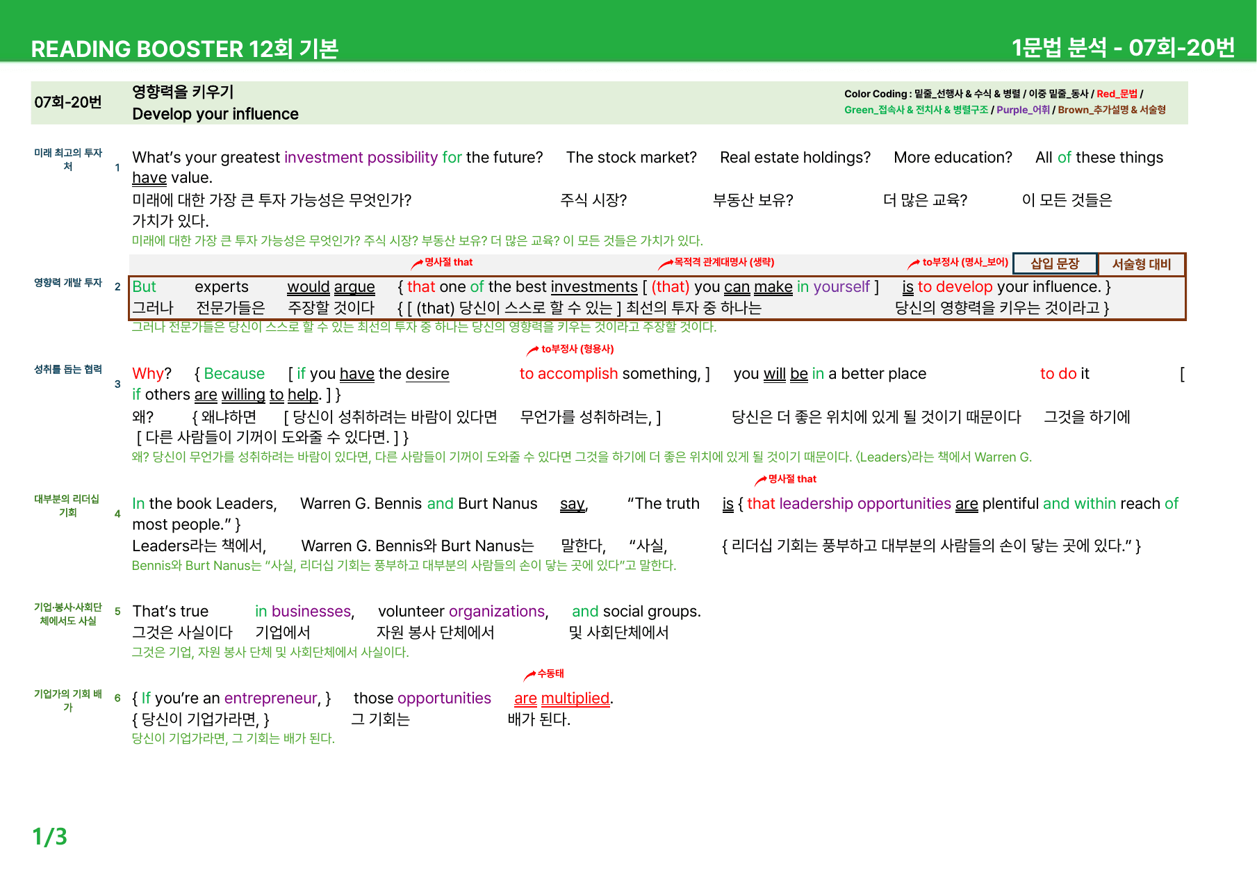 리딩 부스터 영어독해 12회 기본 - 상세분석 7회 (2020)_preview_undefined