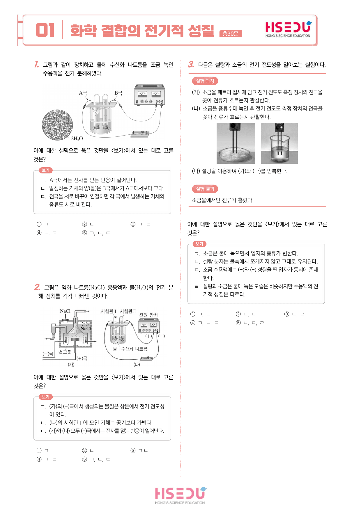 22개정 화학 2-1 화학 결합의 전기적 성질 유형별 문제_preview_undefined
