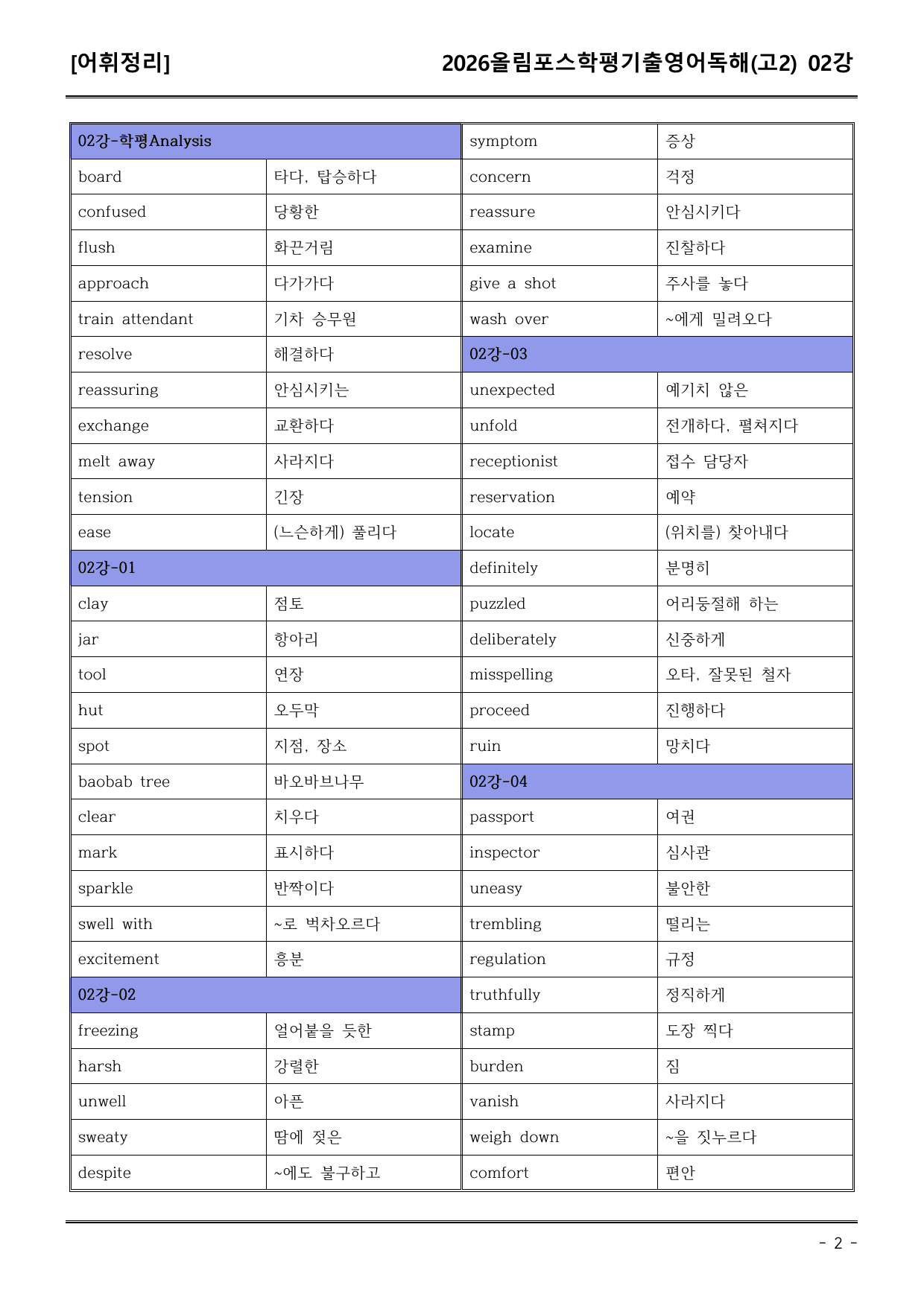 26EBS올림포스학평기출(고2) 02강 어휘+워크북+기본변형_preview_undefined
