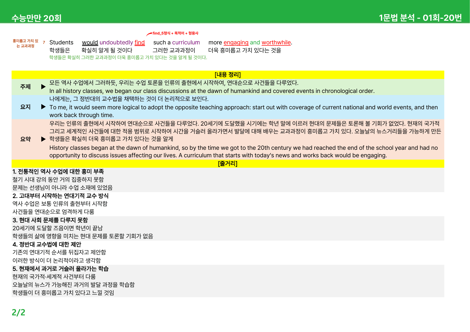 수능만만 20회 - 1회 본문분석_preview_undefined