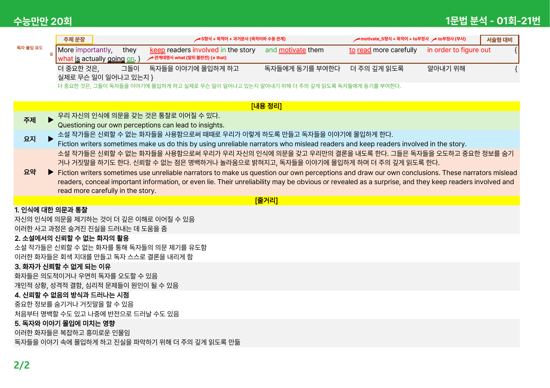 수능만만 20회 - 1회 본문분석_preview_undefined