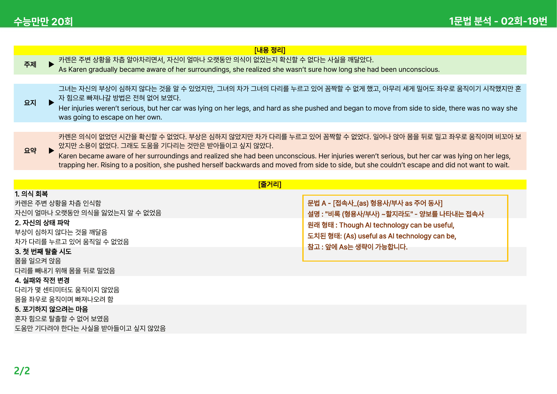 수능만만 20회 - 2회 본문분석_preview_undefined