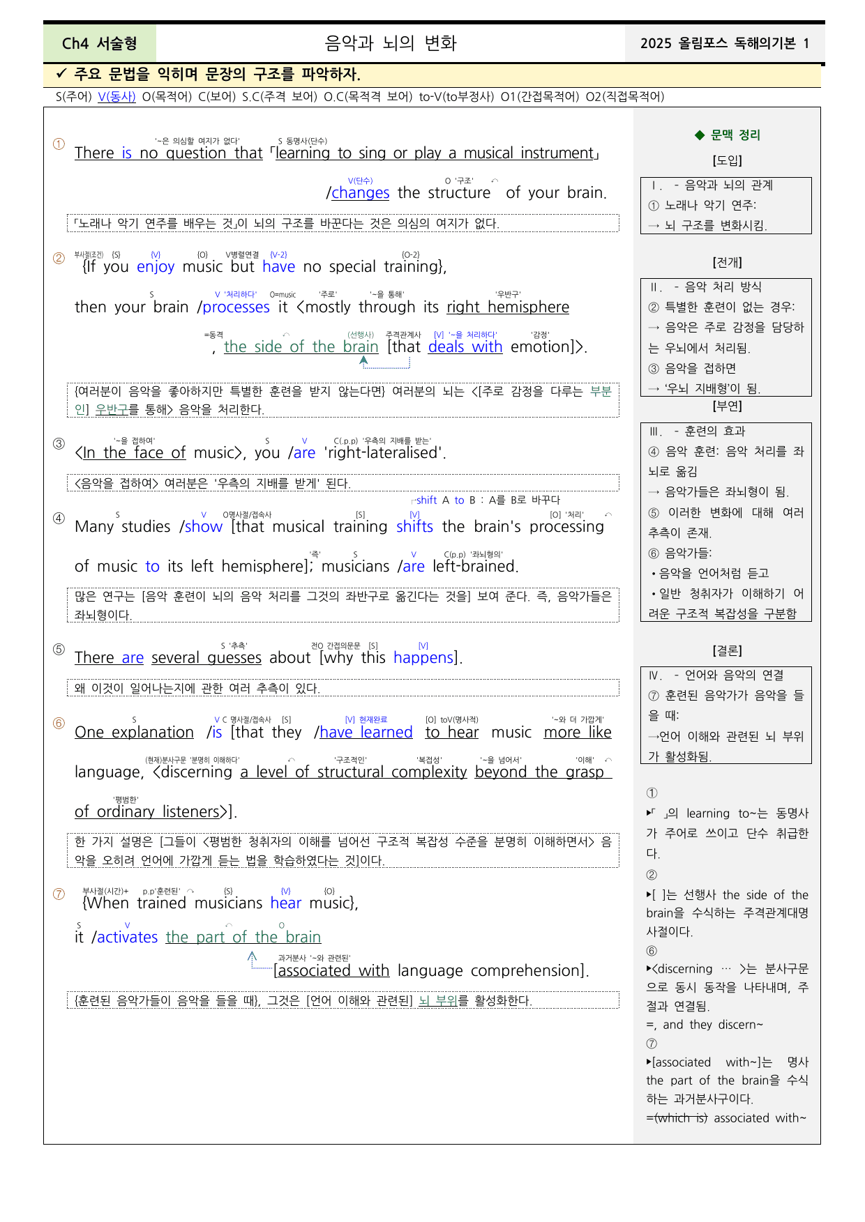 2025올림포스영어독해기본1 Ch4서논술형 분석+워크북+어휘(동,반의어)_preview_undefined