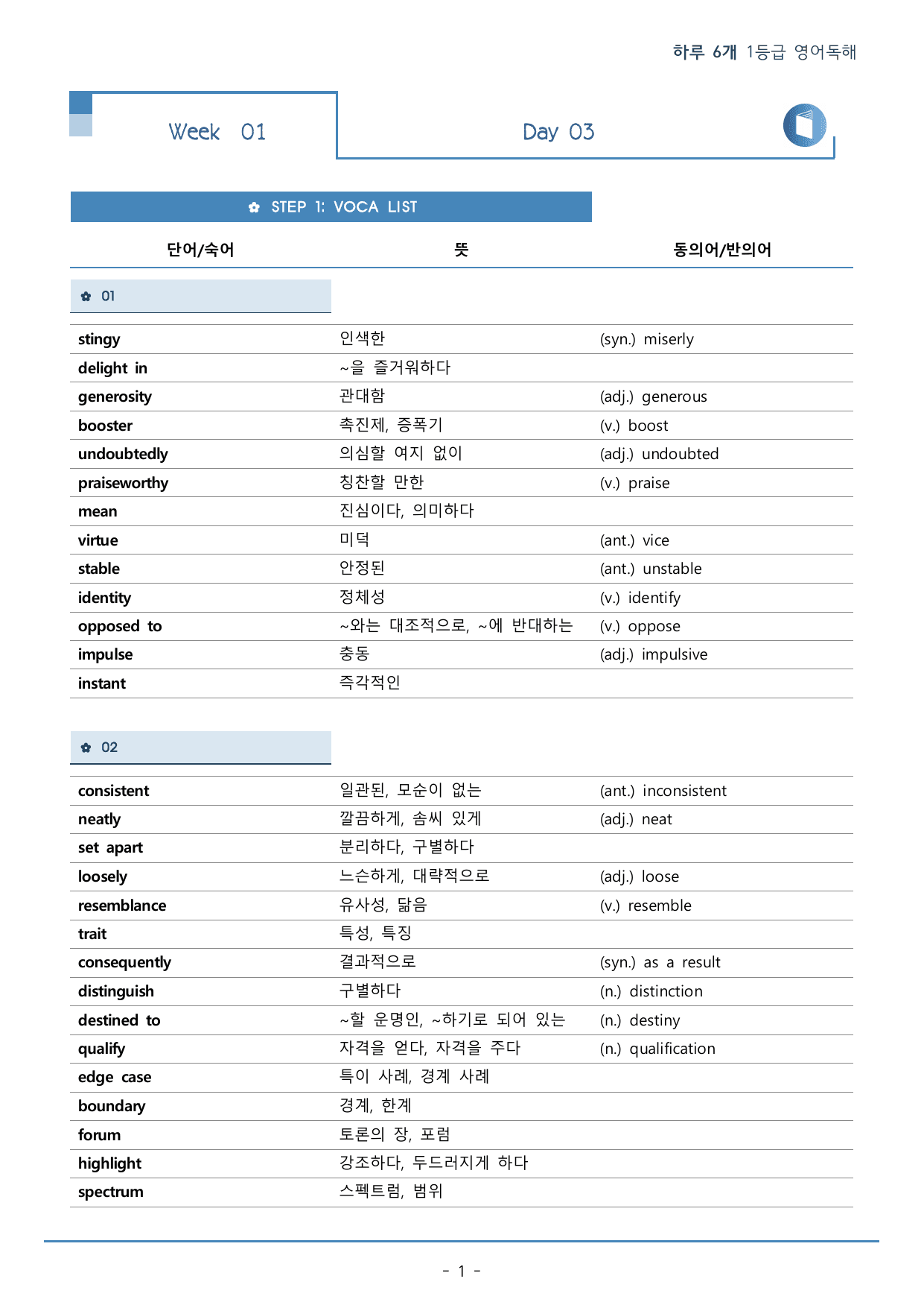 DAY 03 하루 6개 1등급 영어독해_2학년_워크북+변형문제(64p)_preview_undefined
