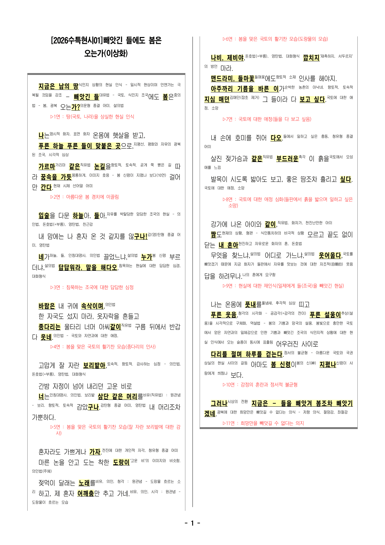 2027 수능특강 1(1)빼앗긴 들에도 봄은 오는가 해설,객관식47_preview_undefined