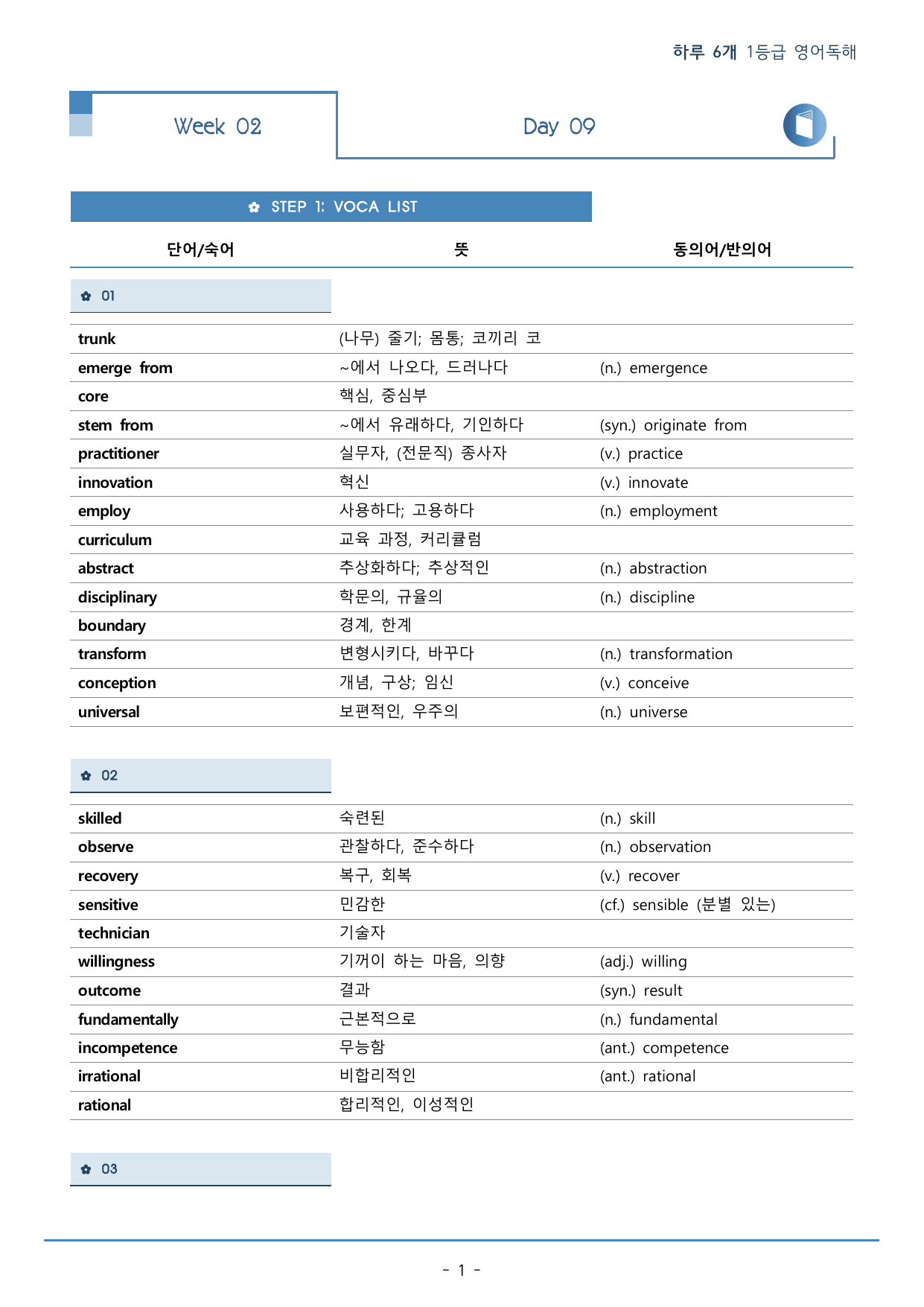 DAY 09 하루 6개 1등급 영어독해_2학년_워크북+변형문제(64p)_preview_undefined