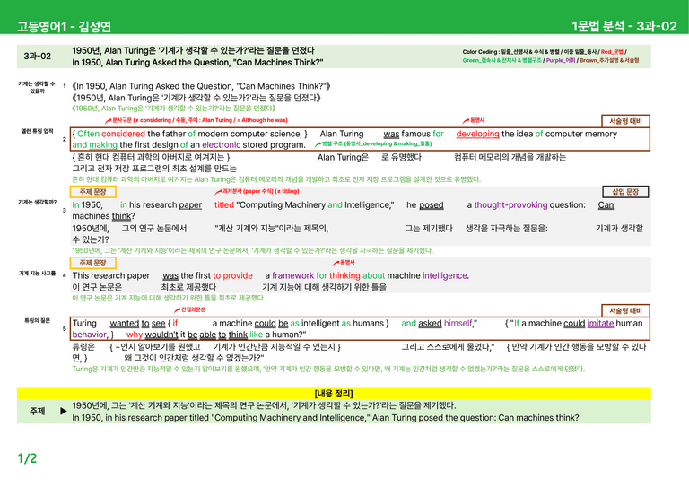 고등영어1 미래엔(김) 3과 상세분석 by 시드잉글리쉬_preview_3