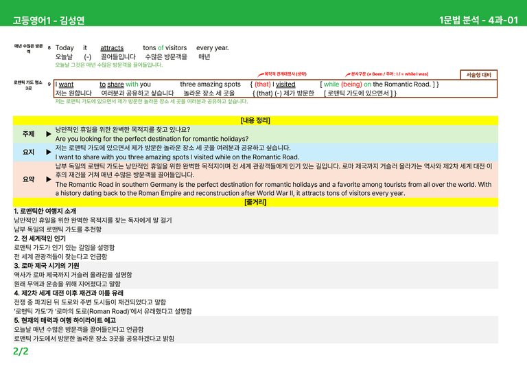 고등영어1 미래엔(김) 4과 상세분석 by 시드잉글리쉬_preview_2