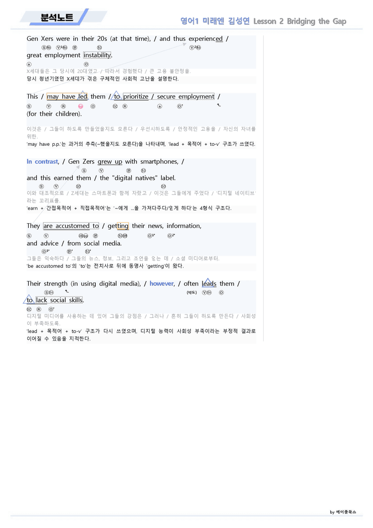 영어1 미래엔 김성연 분석노트 2강 2과 22년 개정 메이플북스_preview_6