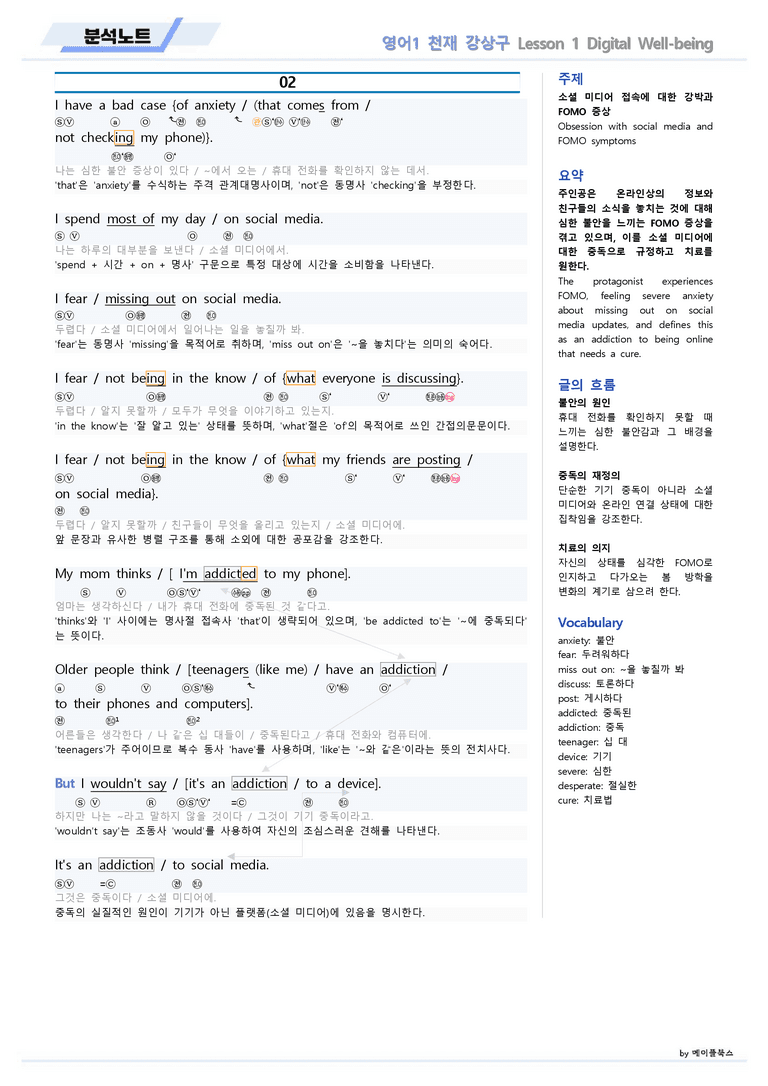 영어1 천재 강상구 분석노트 01 1강 1과 22년 개정 메이플북스_preview_4