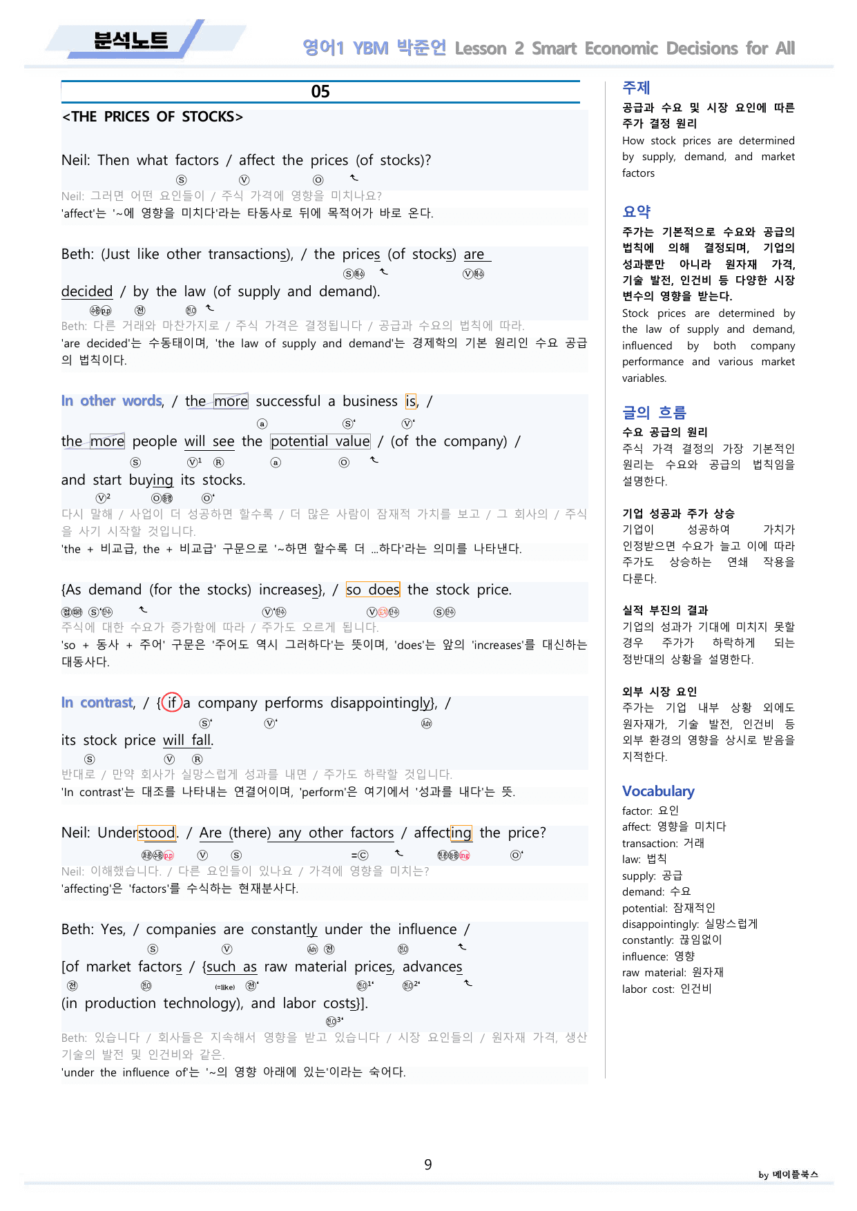 영어1 YBM 박준언 분석노트 변형문제 워크북 12종 02 2강 2과_preview_undefined
