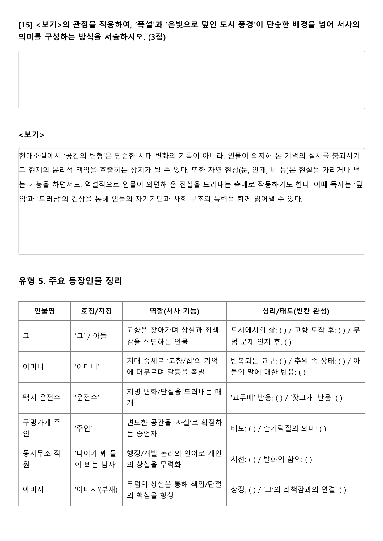 2027 수능특강 현대소설 10강 눈이 오면(임철구)A형(서술형)_preview_undefined