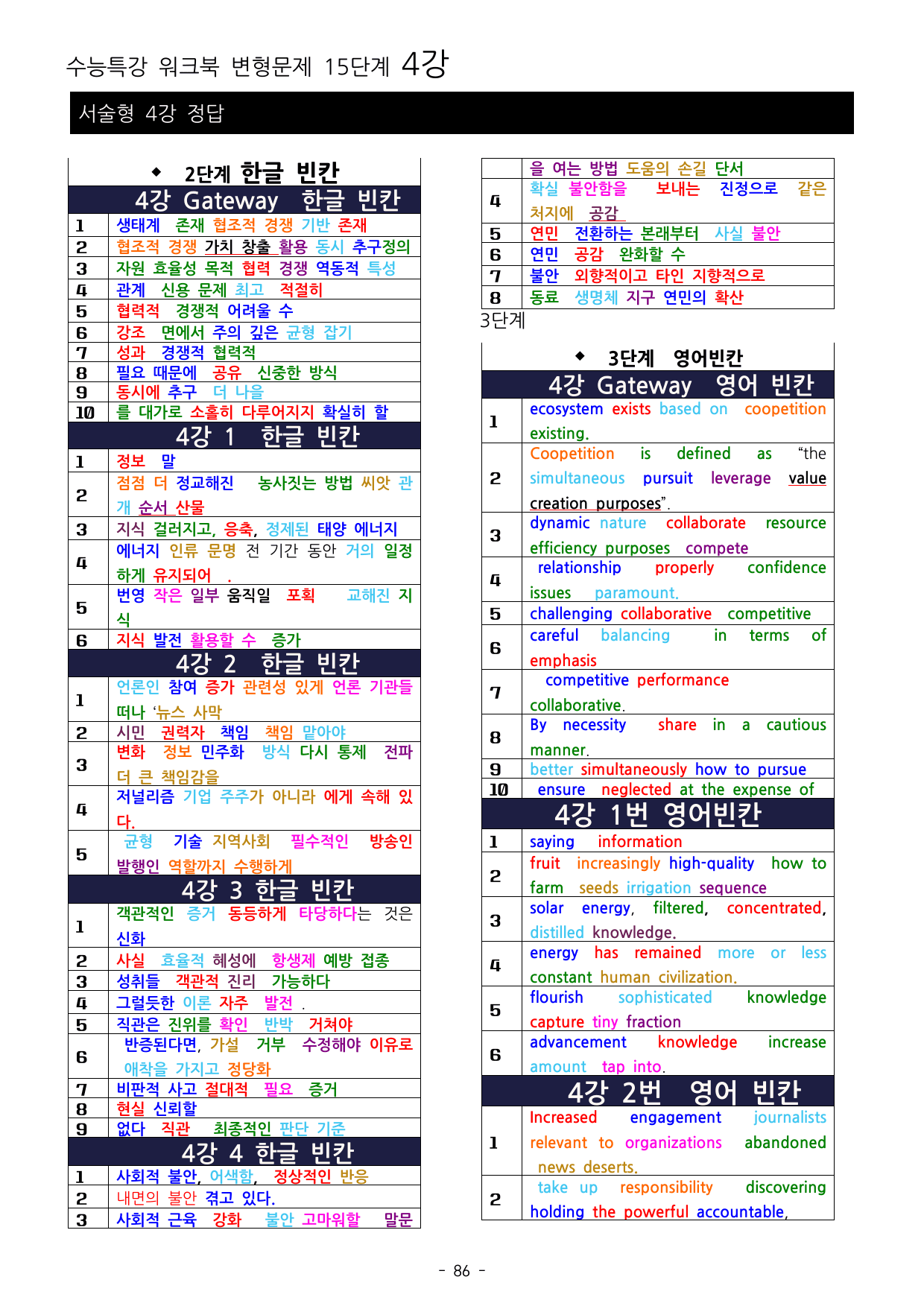 27년 수능특강 영어 4강 워크북 15단계+ 변형_preview_undefined