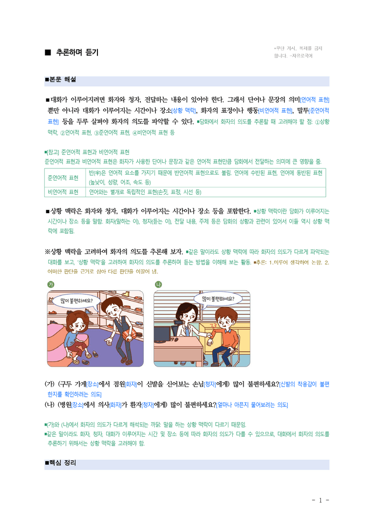 중1-1 (미-민) 2-2 추론하며 듣기 ■(해설•정리)_(12쪽)_preview_1