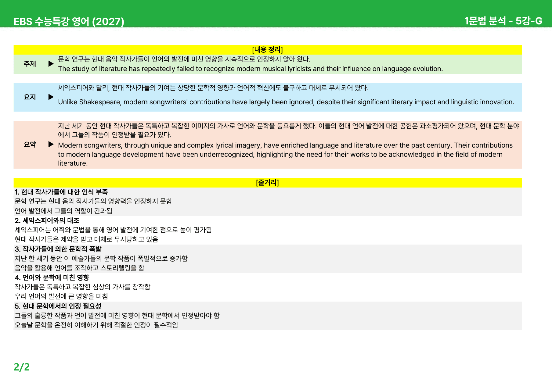 EBS 수능특강 영어 (2027) - 5~9과 본문분석_preview_undefined