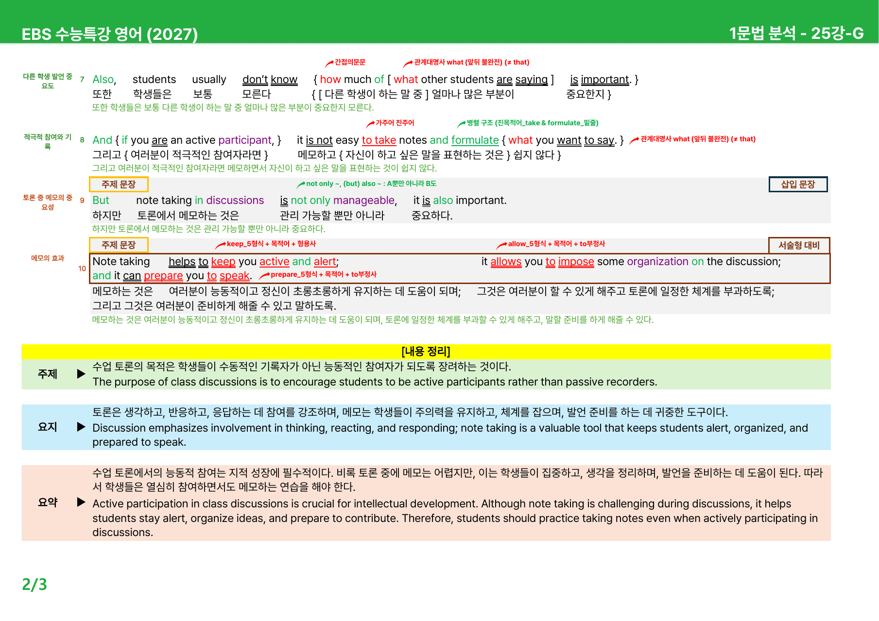 EBS 수능특강 영어 (2027) - 21~25과 본문분석_preview_undefined