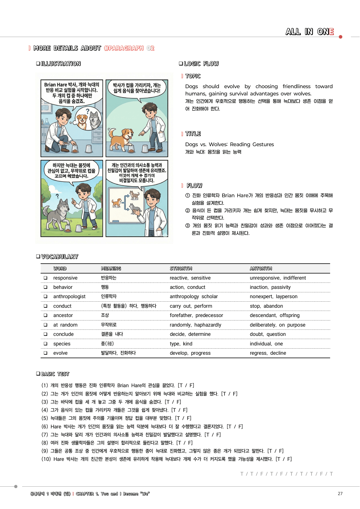 공통영어1 미래엔 (김) 1단원 워크북(변형문제포함) by 정크스토리_preview_undefined