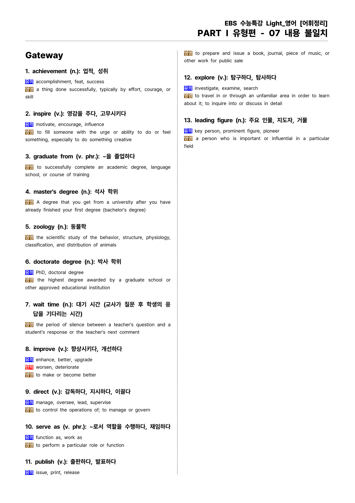 EBS 수능특강 Light 영어(2025) - 07 내용 불일치_preview_undefined