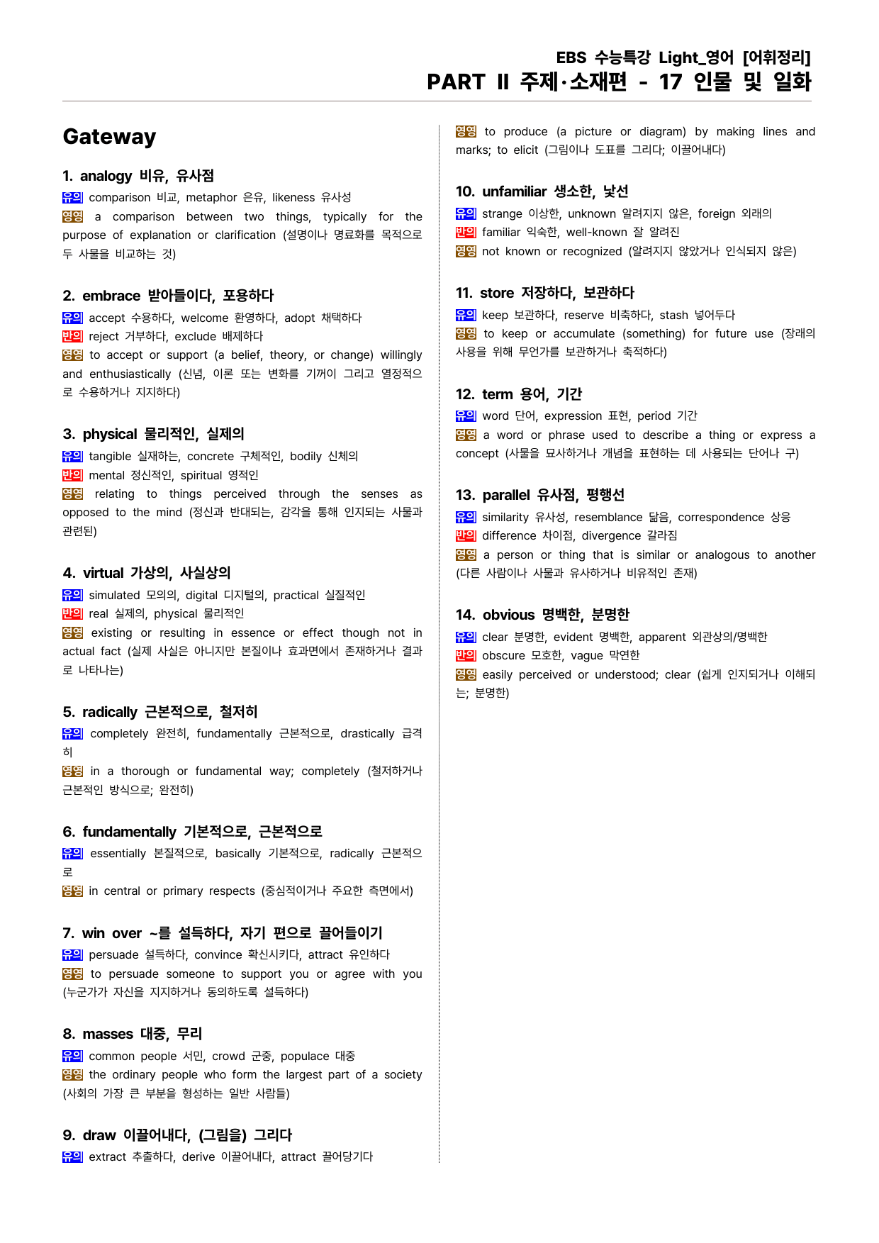 EBS 수능특강 Light 영어(2025) - 17 인물 및 일화_preview_undefined