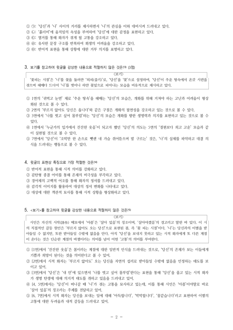 (24-06) (고2) 꽃피는 시절 (이성복) (14문제)_preview_2