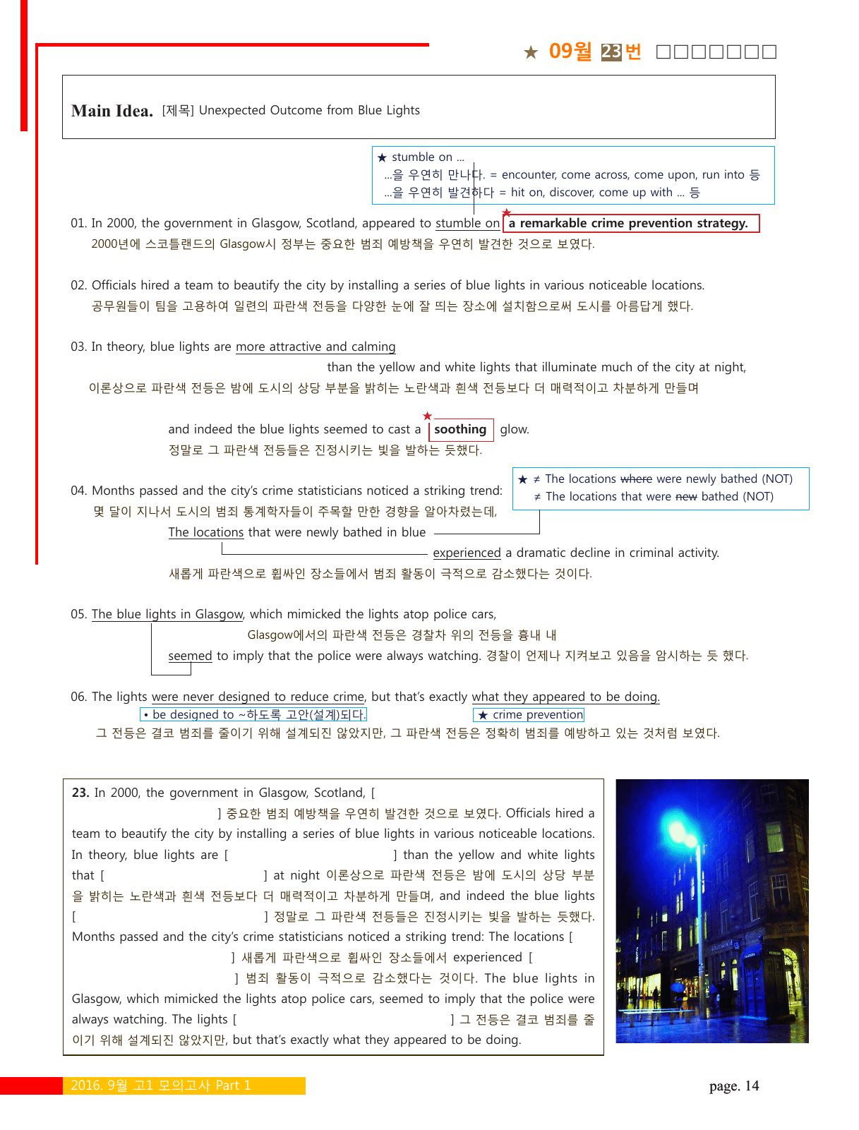 2016년 6월 고1 영어 모의고사 걍공 분석자료_preview_undefined
