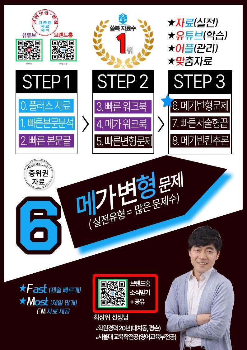 6번=메가 변형문제=2027 수능특강 영어독해연습 12강=400제_promotion
