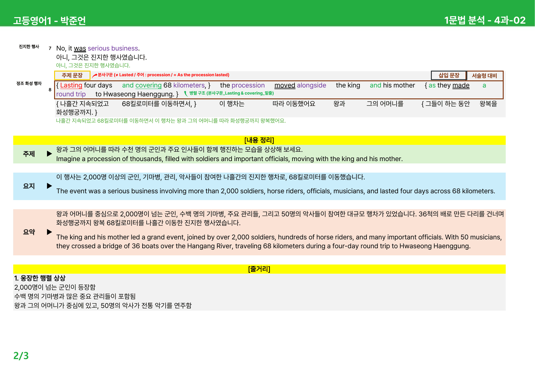 고등영어1 박준언 4과 - 상세분석_preview_undefined