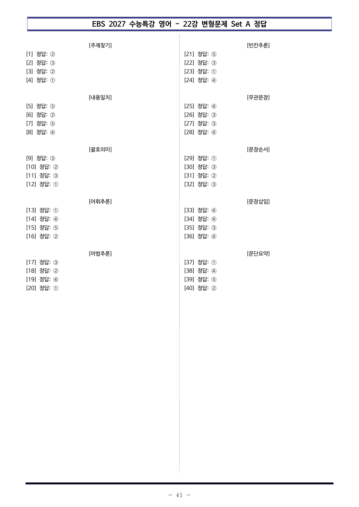 EBS 수능특강 영어(2027) - 22강 Set AB 통합본(80제)_preview_undefined