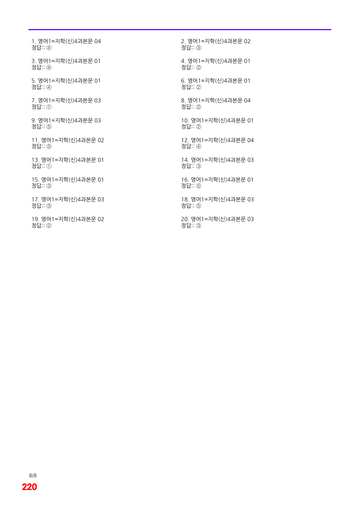 6번=메가 변형문제=영어1=지학 신 4과=160제_preview_undefined