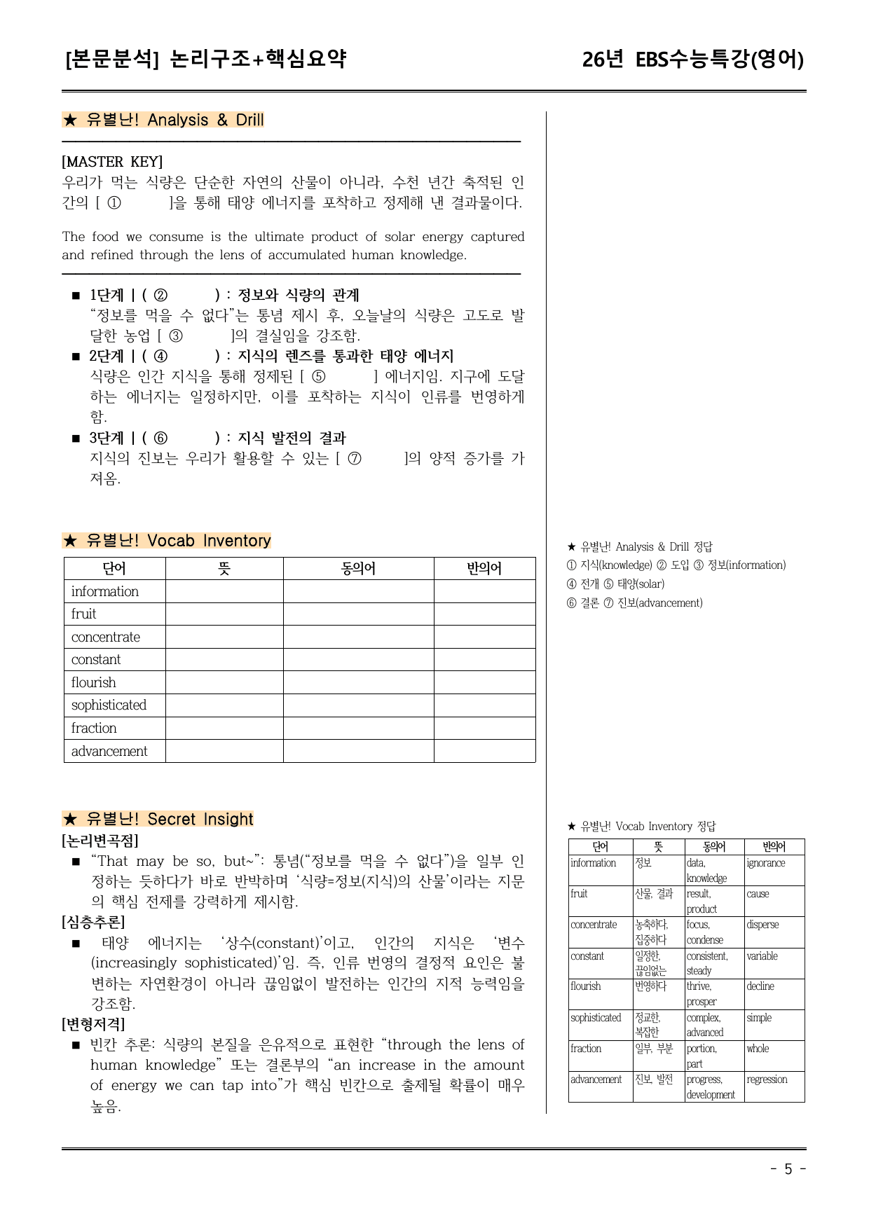 EBS수능특강(영어) 04강 본문분석(논리구조+핵심요약)_preview_undefined