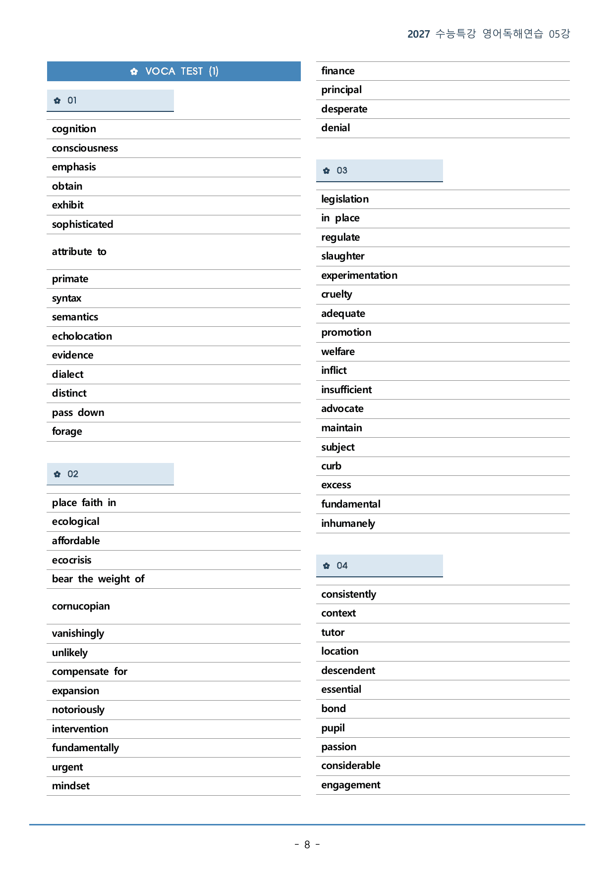 수능특강 영어독해연습 05강(128p)_워크북+구문분석+변형문제_preview_undefined