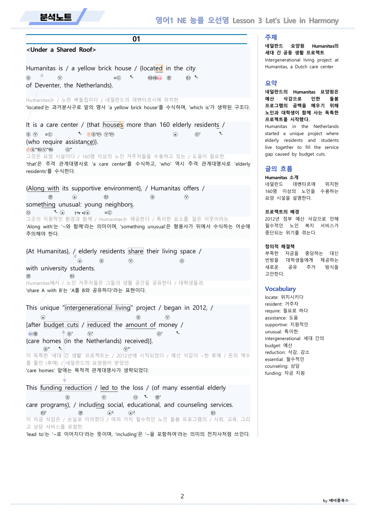 영어1 NE 능률 오선영 분석 변형문제 워크북 올인원 03 3강 3과 _preview_undefined