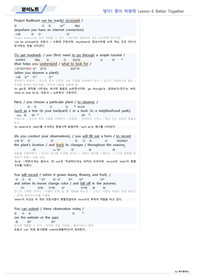 영어1 동아 박용예 06 6강 6과 분석노트 by 메이플북스 22년 개정_preview_4
