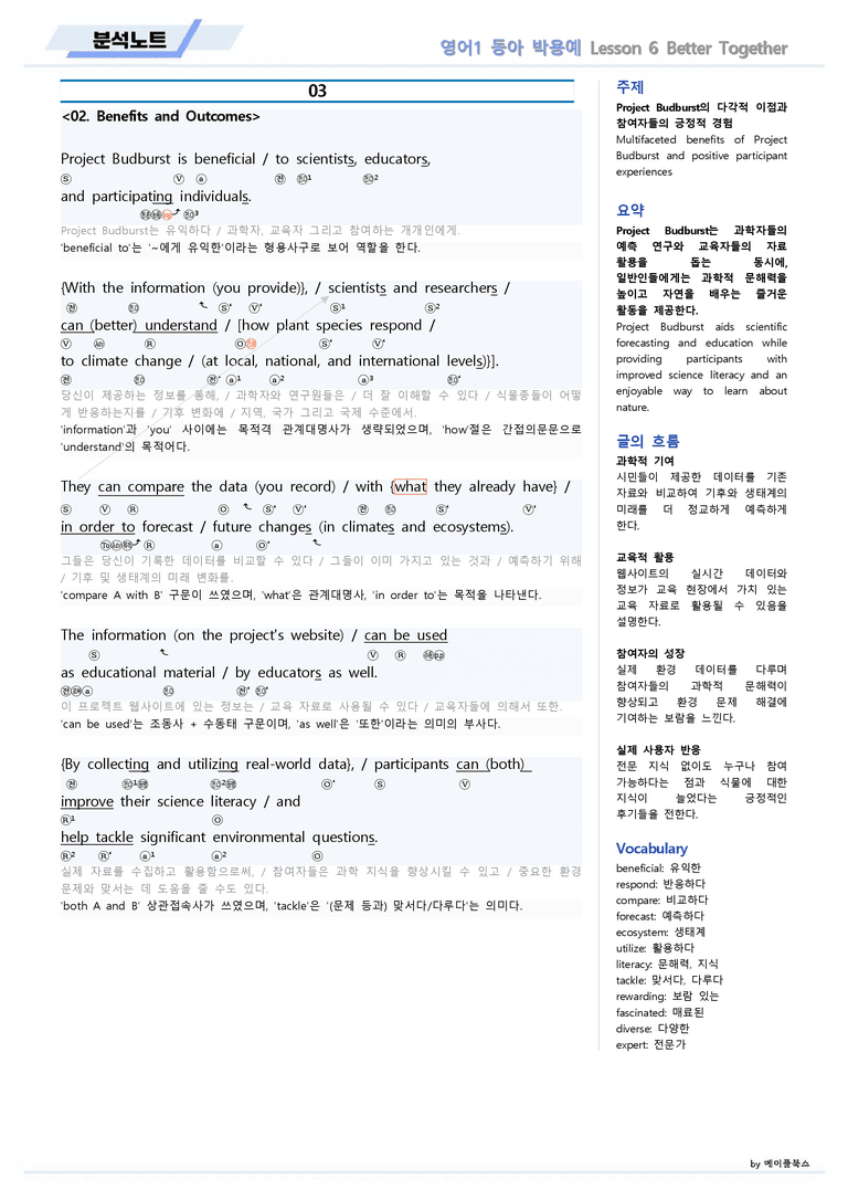 영어1 동아 박용예 06 6강 6과 분석노트 by 메이플북스 22년 개정_preview_5