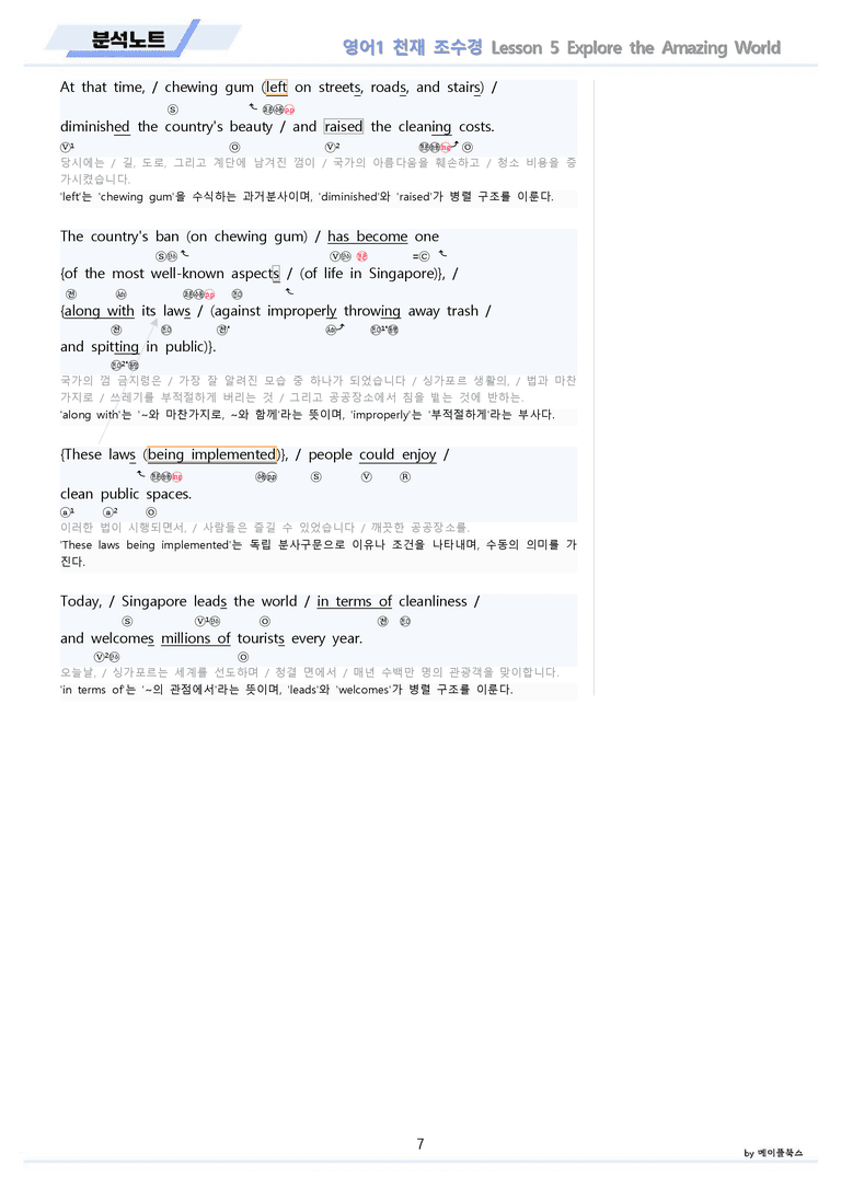 영어1 천재 조수경 분석노트 변형문제 워크북 올인원 5강 5과 메이플북스_preview_7
