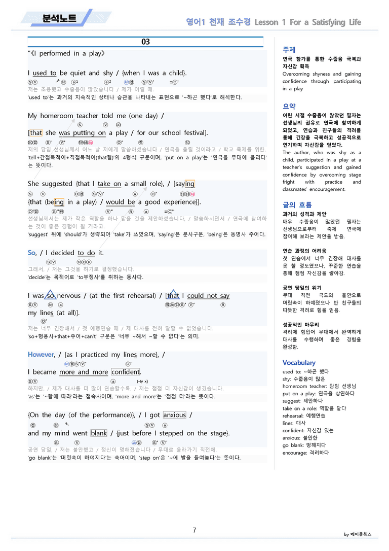 영어1 천재 조수경 분석 변형 워크북 올인원 전체통합 파격할인 22년 by 메이플북스_preview_7