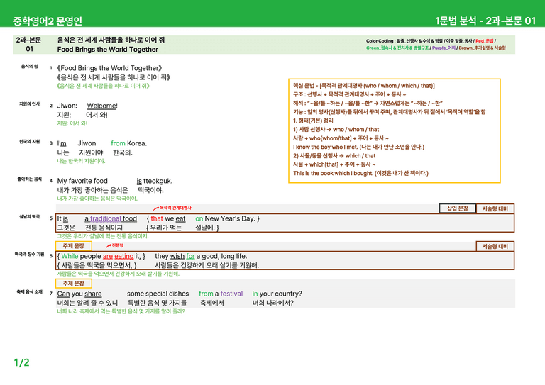 2022 개정 중2 미래엔 문영인 - 1-2과상세분석 by 시드 잉글리쉬_preview_33