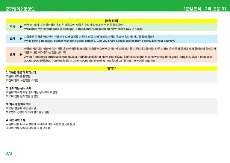 2022 개정 중2 미래엔 문영인 - 1-2과상세분석 by 시드 잉글리쉬_preview_34