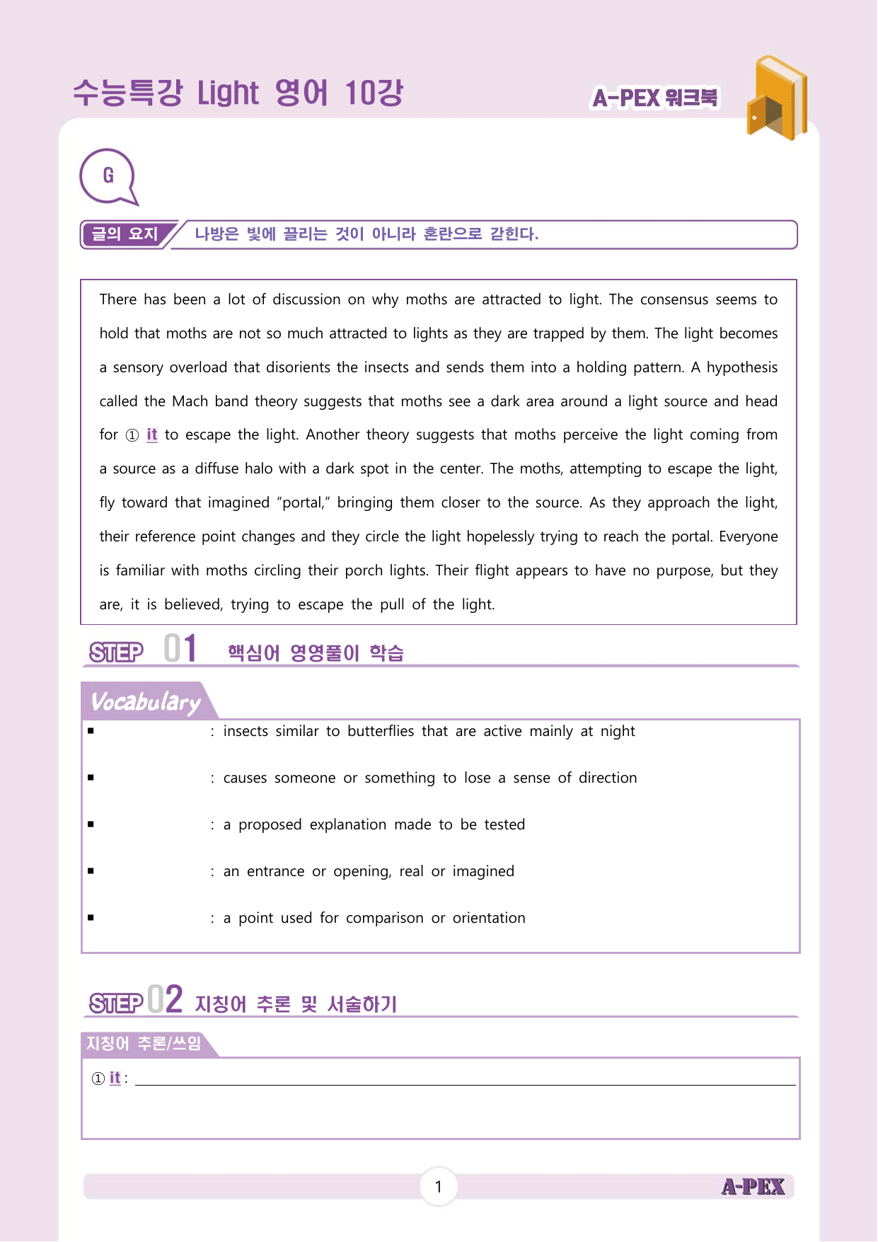 수능특강Light 영어 10강 워크북 (9지문)_preview_undefined
