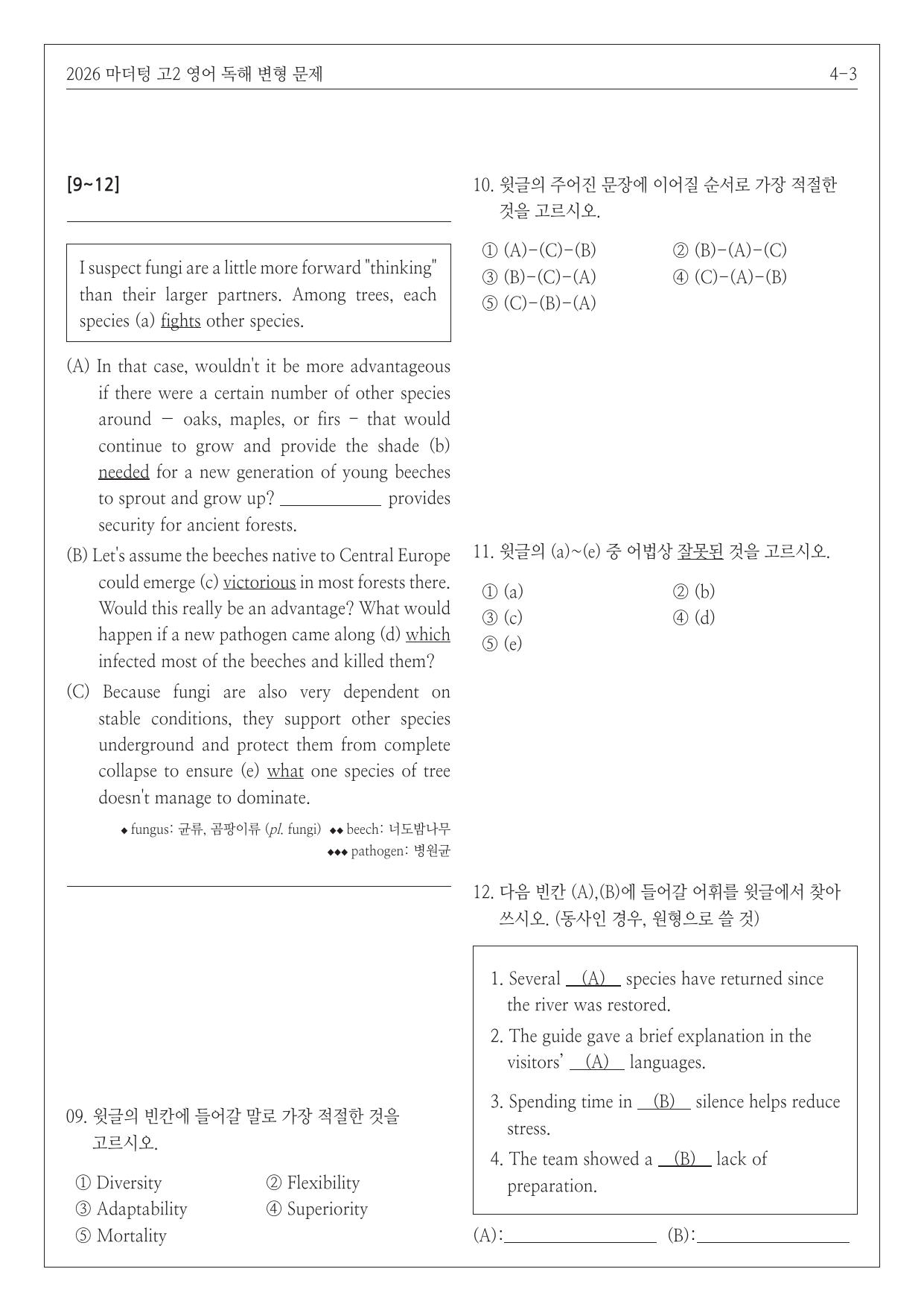 2026년 고2 마더텅 영어 독해 변형문제 4강_preview_undefined