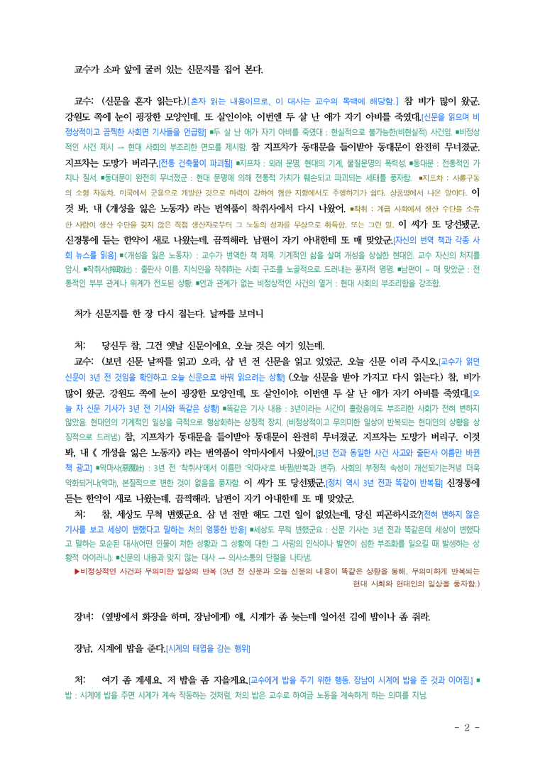(문학-미) 1-2 원고지(이근삼) ■(해설•정리) (12쪽)_preview_2