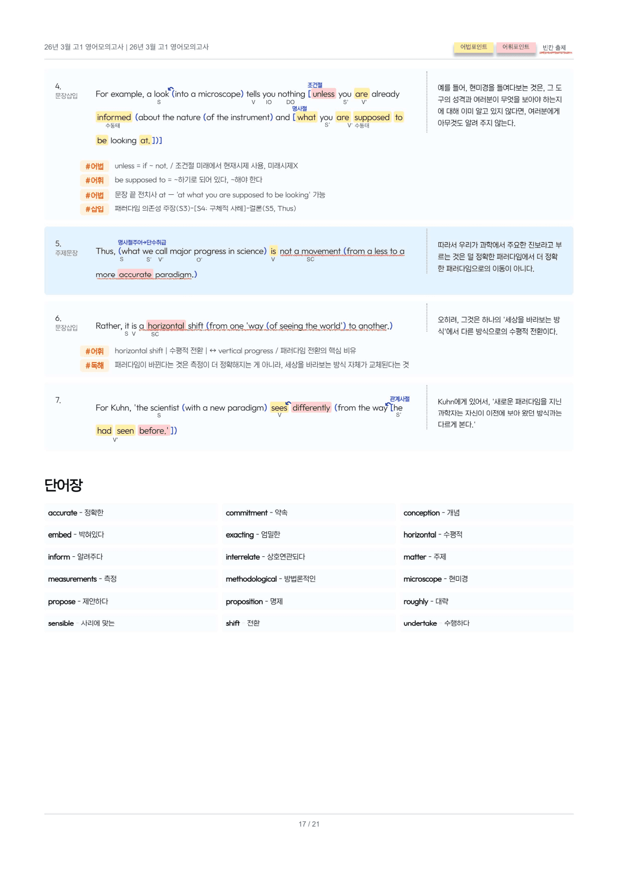 2026년 3월 고1 모의고사 오답률 상위 10개 지문 분석자료_preview_undefined
