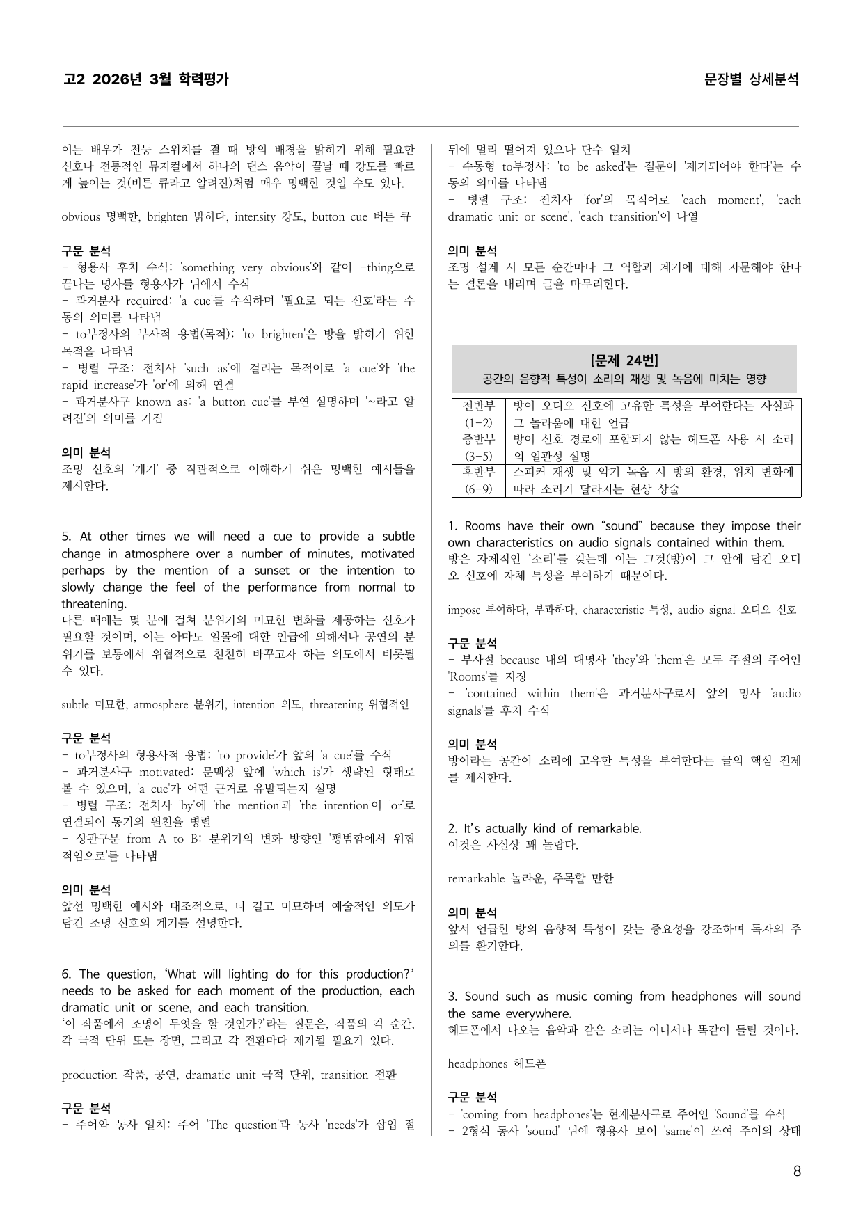 고2 2026년 3월 학력평가 문장별 상세분석_preview_undefined